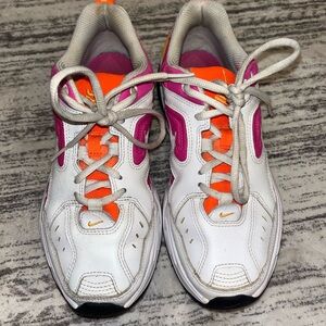 Nike Women's White and Pink Athletic Shoes
